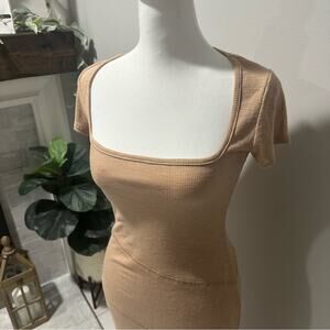 Nude Bodycon Dress, Size Medium